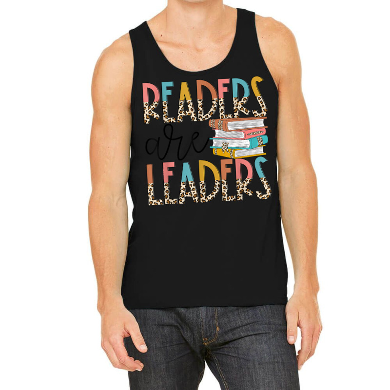 Readers Are Leaders Boho Leopard Book Lover Back To School T Shirt Tank Top | Artistshot