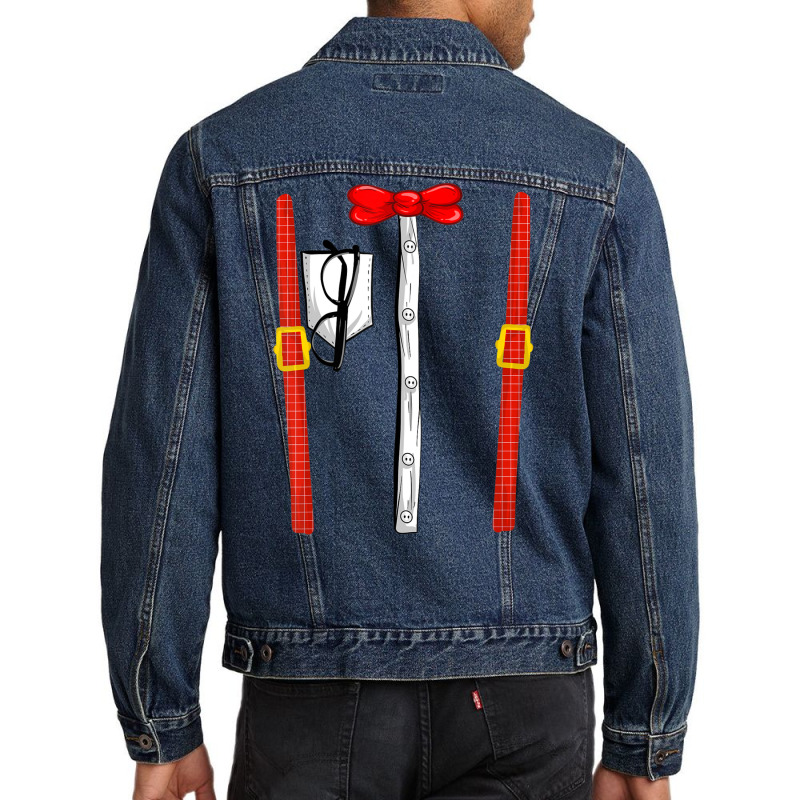 Cool Nerd Person Halloween Costume Lazy Diy Men Denim Jacket | Artistshot