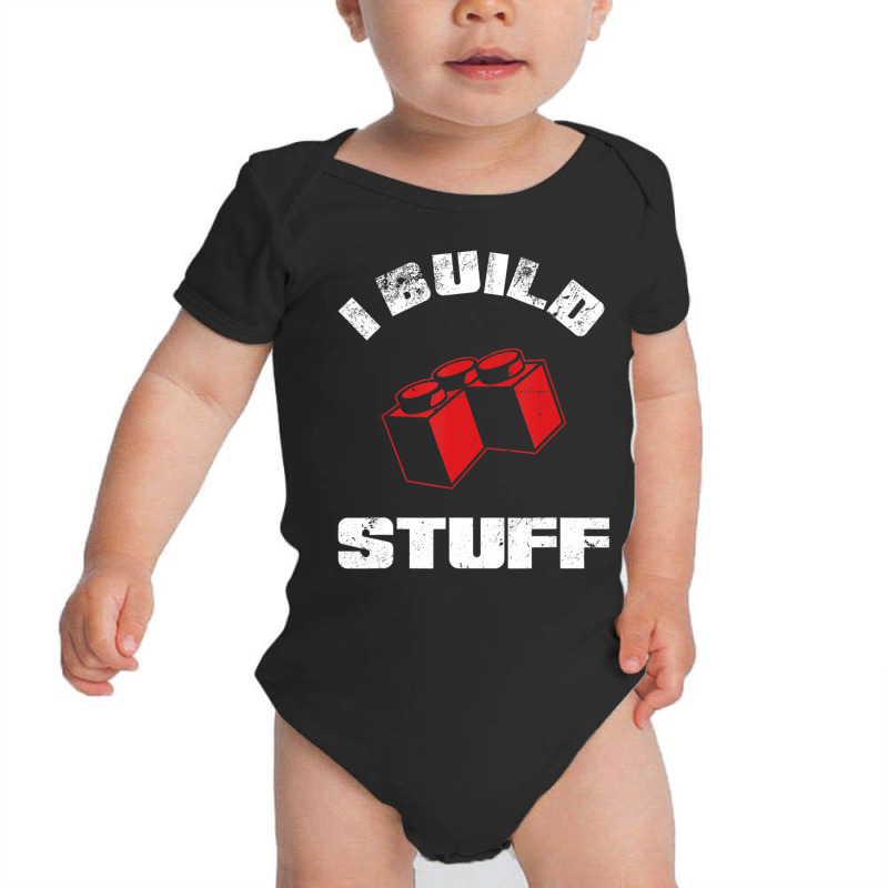 Build Stuff Big Building Blocks Master Builder Engineer Toys Baby Bodysuit | Artistshot