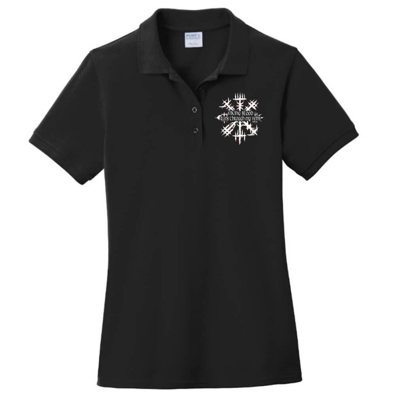 Das Wikinger Blut Des Wikinger Bruders Fließt Durch Mein Ade T Shirt Ladies Polo Shirt | Artistshot