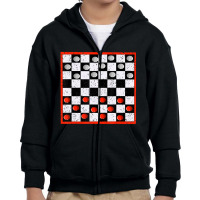 Cool Chess Board Halloween Costume Lazy Diy Youth Zipper Hoodie | Artistshot