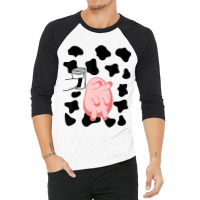 Cow Skin Glass Milk Udder Costume Easy Halloween 3/4 Sleeve Shirt | Artistshot