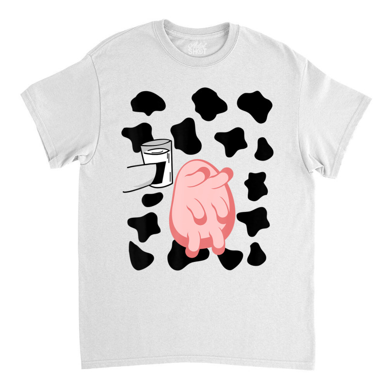 Cow Skin Glass Milk Udder Costume Easy Halloween Classic T-shirt by BuenoBloom | Artistshot