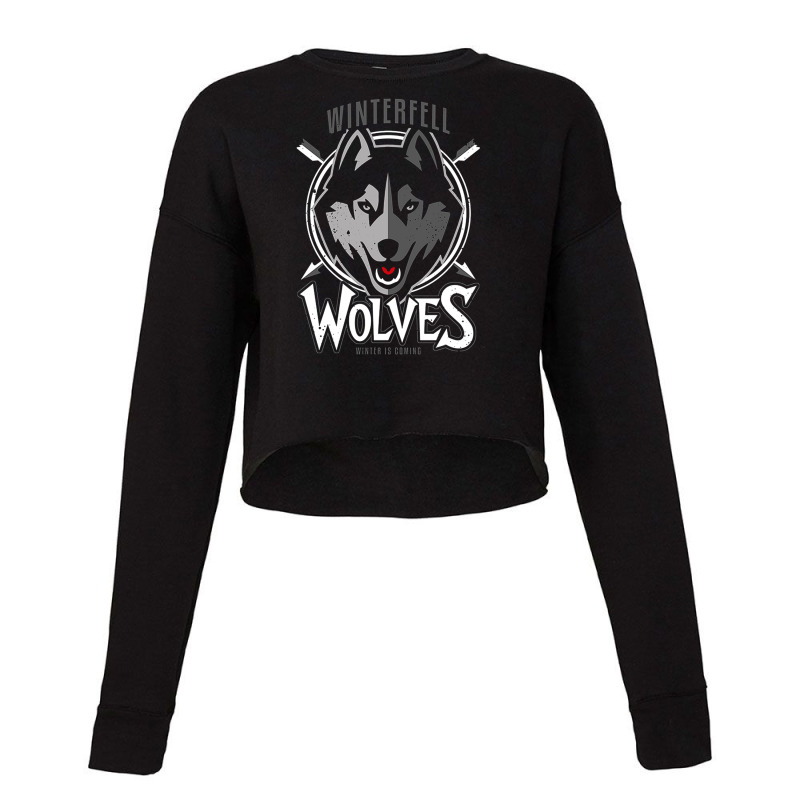 Winterfell Wolves Cropped Sweater by Valerie_Art | Artistshot