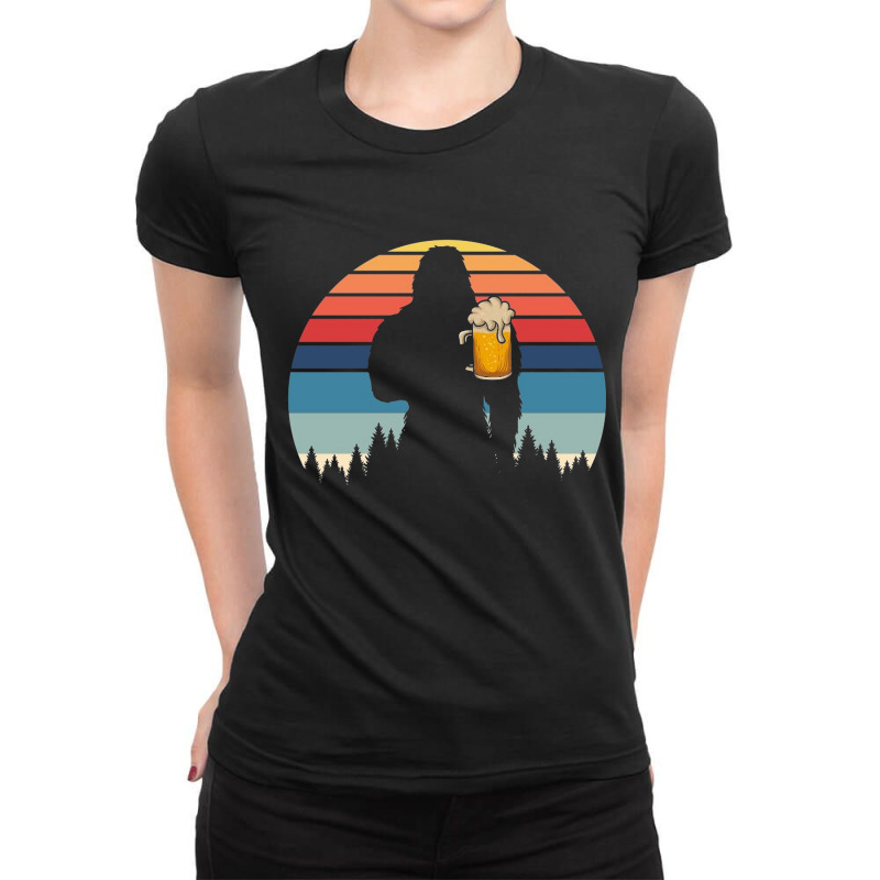 Beer Retro Ladies Fitted T-Shirt by Valerie_Art | Artistshot