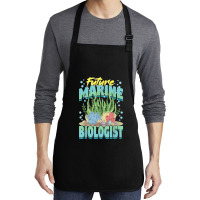 Future Marine Biologist Ocean Life Marine Biology Student Medium-length Apron | Artistshot