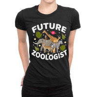 Future Zoologist Animal Zoo Safari Funny Ladies Fitted T-shirt | Artistshot