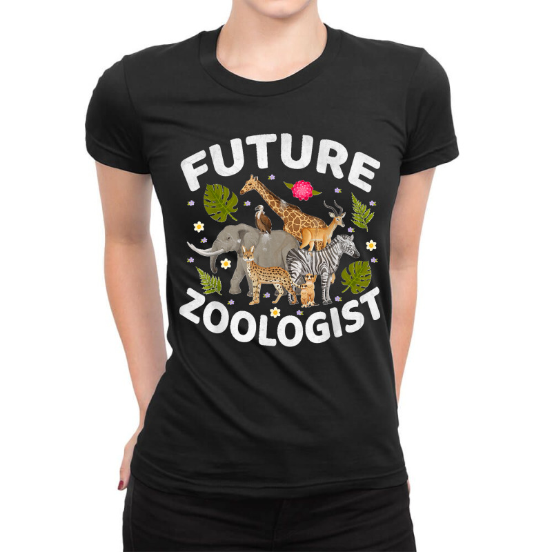 Future Zoologist Animal Zoo Safari Funny Ladies Fitted T-Shirt by LeonelSalas | Artistshot