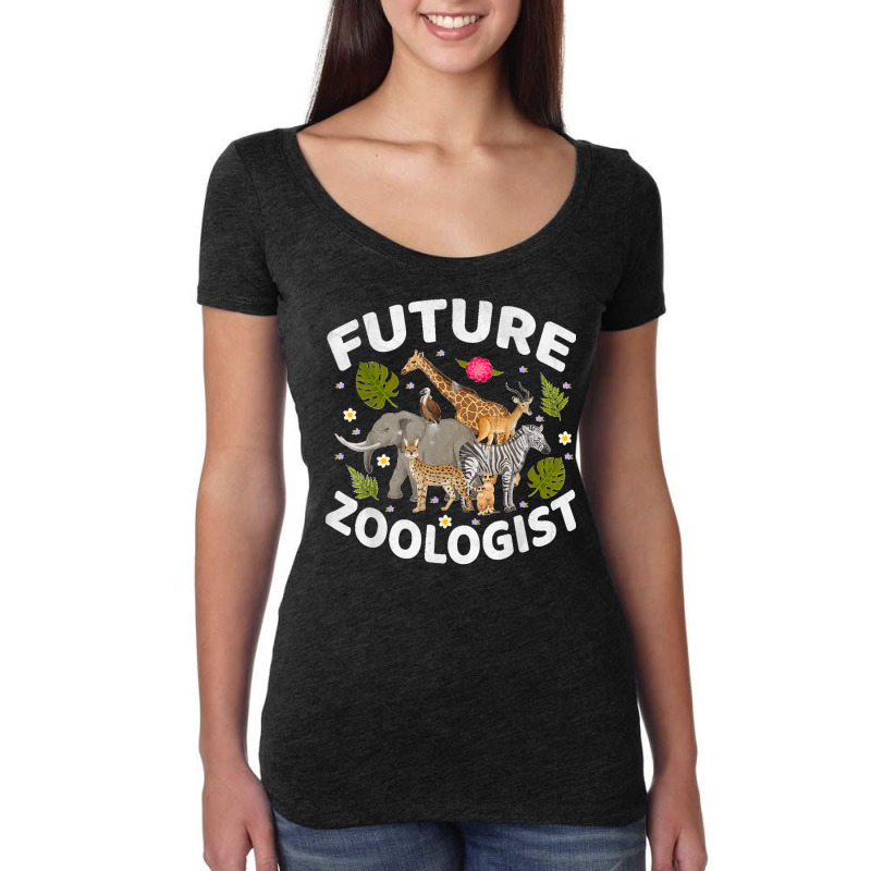 Future Zoologist Animal Zoo Safari Funny Women's Triblend Scoop T-shirt by LeonelSalas | Artistshot