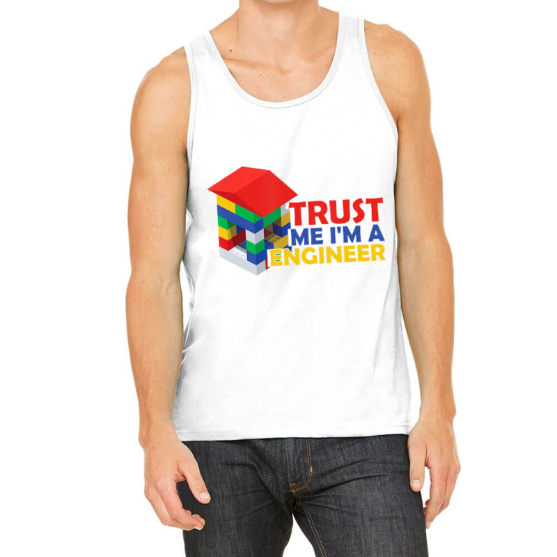 Engineer Kids Children Toy Build Builder Big Building Blocks Tank Top | Artistshot