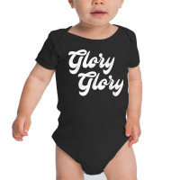 Vintage Glory Glory Game Day Fight Song T Shirt Baby Bodysuit | Artistshot