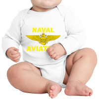 Naval Aviation At Its Best. Perfect For Military Veterans. Long Sleeve Baby Bodysuit | Artistshot