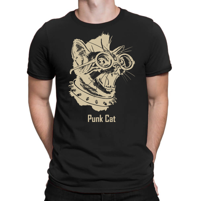 Punk cat t shirt Clearance