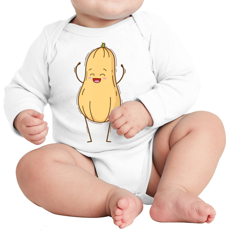 Butternut Squash Rejoicing Long Sleeve Baby Bodysuit by BuenoBloom | Artistshot