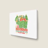 Tree Tops And Glisten Children To Nothing Christmas Landscape Canvas Print | Artistshot