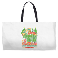 Tree Tops And Glisten Children To Nothing Christmas Weekender Totes | Artistshot