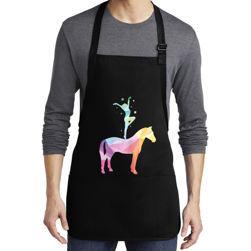 Vaulting Riding Equestrian Horses Sayings Girl Children Medium-length Apron | Artistshot