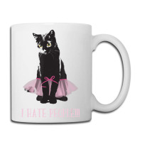 I Hate People Black Cat With Tutu Skirt Halloween Costume Coffee Mug | Artistshot