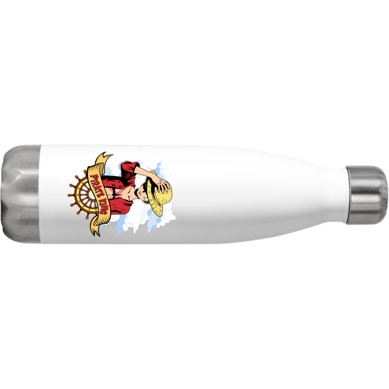 One Piece Anime - Luffy Stainless Steel Water Bottle. By Artistshot