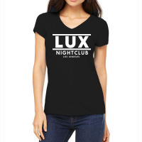 Lux Night Club Women's V-neck T-shirt | Artistshot