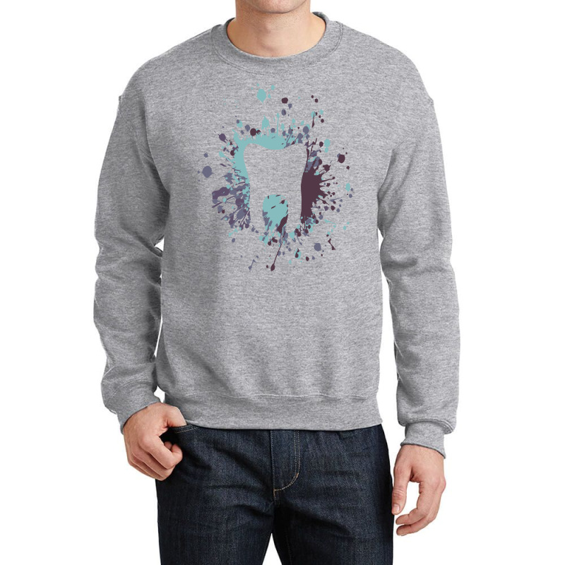 Tooth Paint Splash T  Shirt Dentis Tooth Color Splash T  Shirt Crewneck Sweatshirt | Artistshot