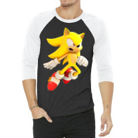 Yellow Hedgehog Jumps Aside 3/4 Sleeve Shirt | Artistshot