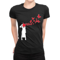 Headshot Butterfly  Head Shot Butterflies Ladies Fitted T-shirt | Artistshot