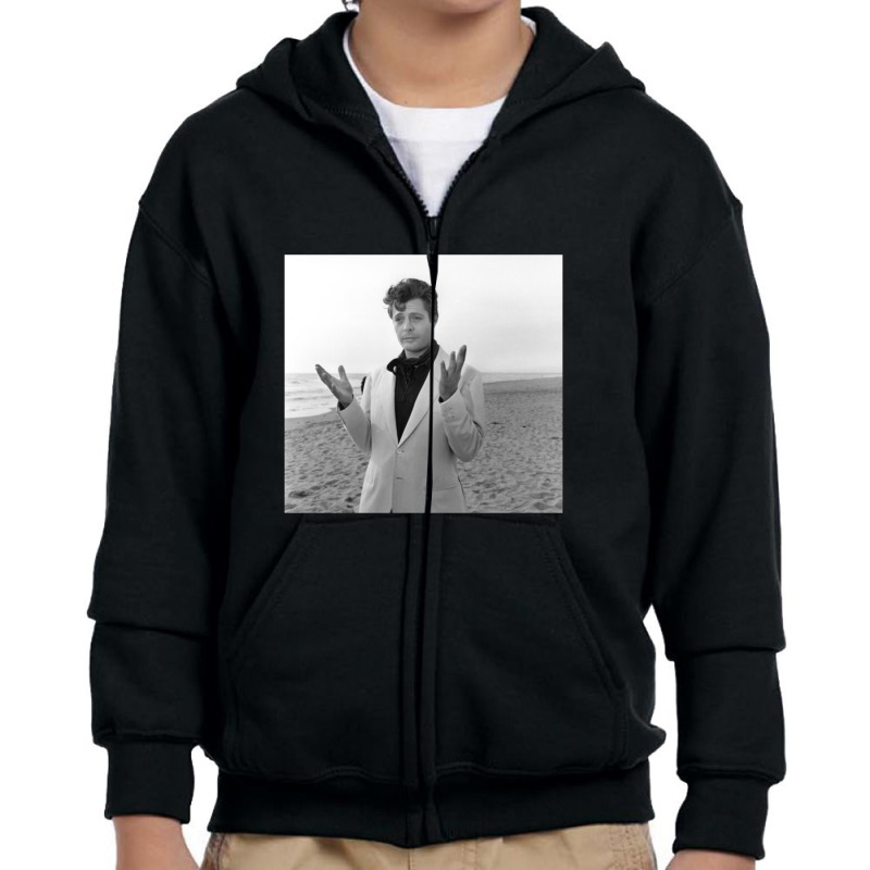 Marcello Mastroianni Youth Zipper Hoodie | Artistshot