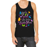 Just A Girl Who Loves Butterflies Cools Butterfly Collection Tank Top | Artistshot