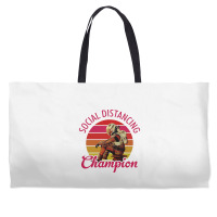 The Martian Social Distancing Champion T Weekender Totes | Artistshot