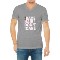 Race Hair Don't Care Drag Car Racing Funny V-neck Tee | Artistshot