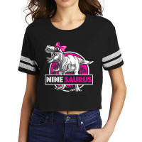 I'm Nine Saurus 9 Yrs Old T-rex For Girls 9th Birthday Gift Day Gifts Scorecard Crop Tee | Artistshot